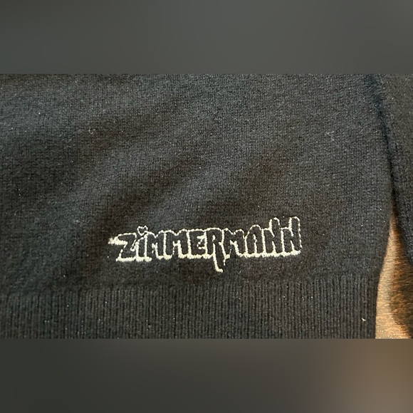 Zimmermann Black Cashmere Sweater with Logo - Picture 5 of 6